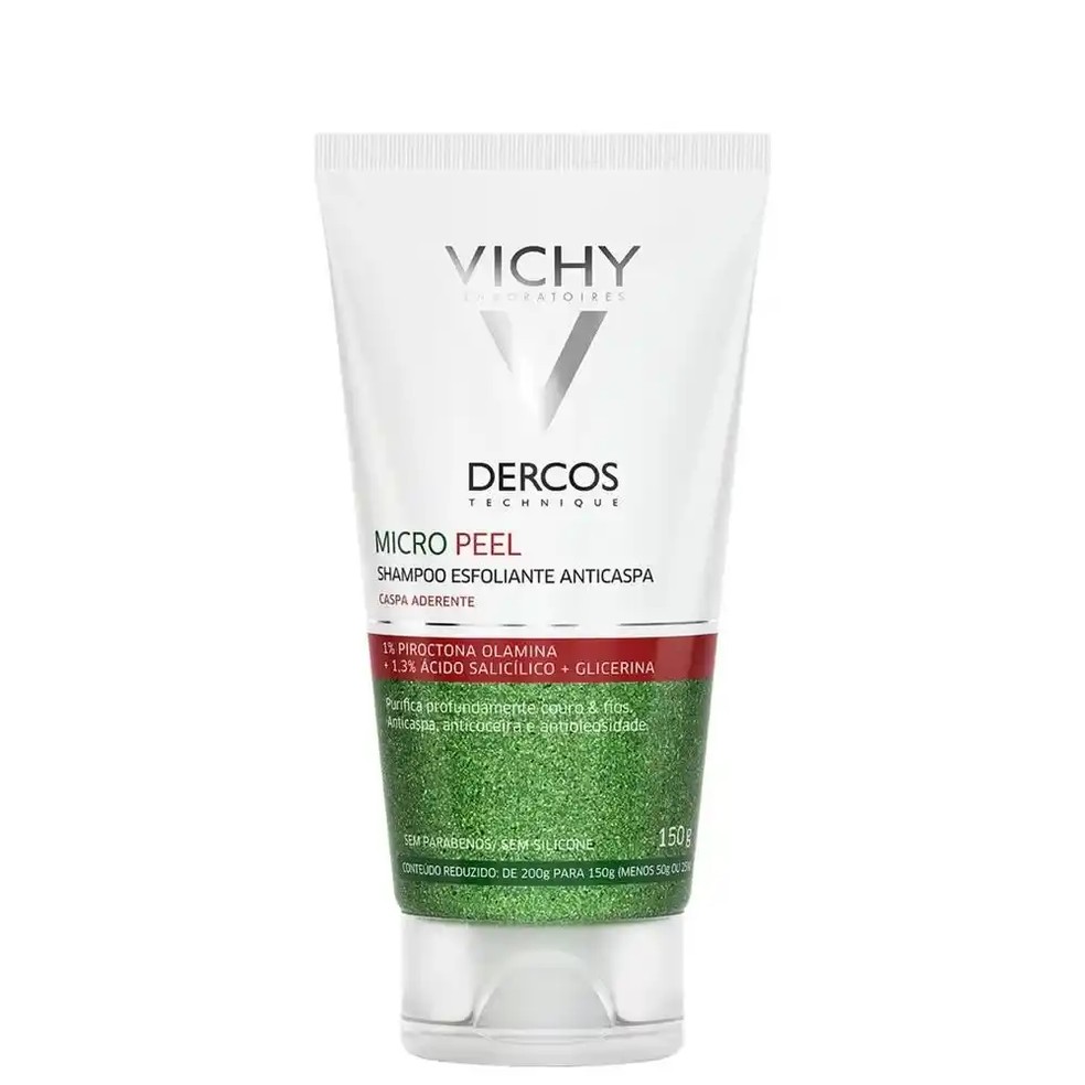 Shampoo Anticaspa Esfoliante Dercos Micro Peel, Vichy — R$ 99,90 — Foto: Reprodução