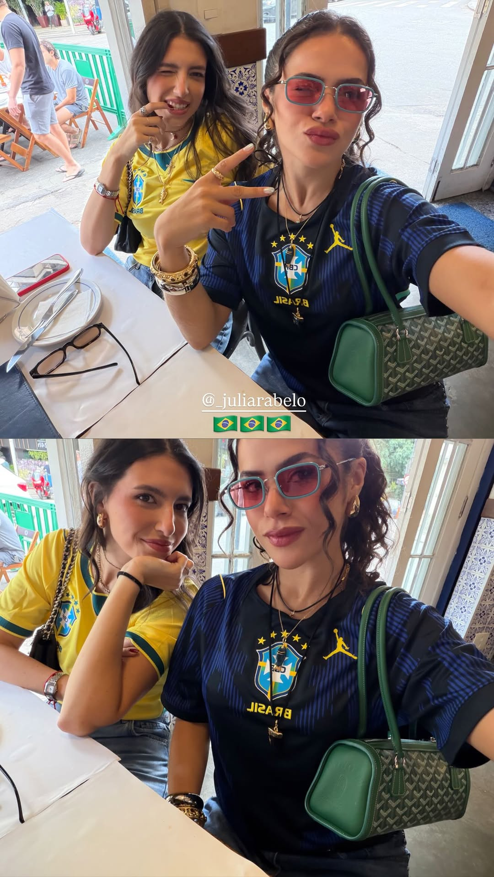 Maisa Silva aposta em produção estilosa para jogo da Seleção Brasileira contra o Panamá — Foto: Reprodução/Instagram