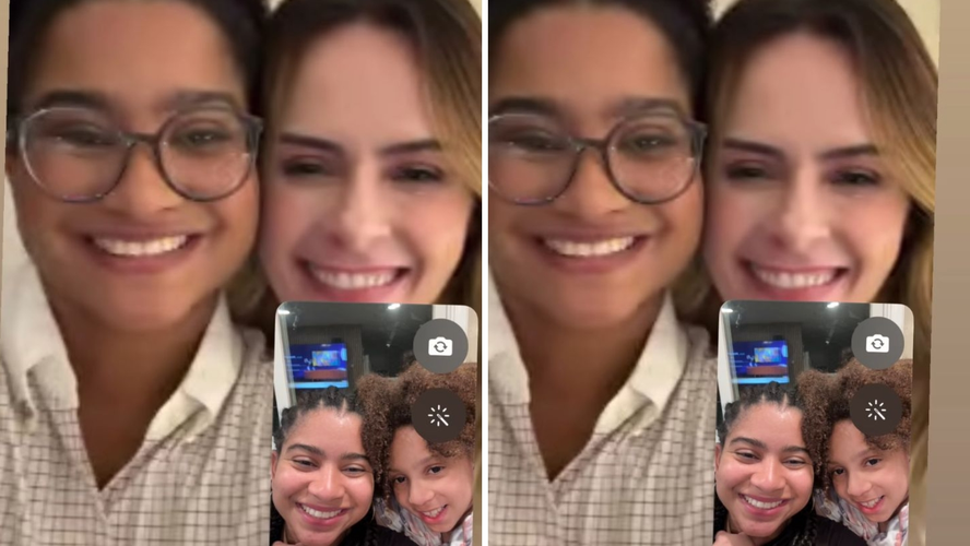 Ana Paula e Tia Milena conversaram com a irmã gêmea de Milena, Mile Moreira