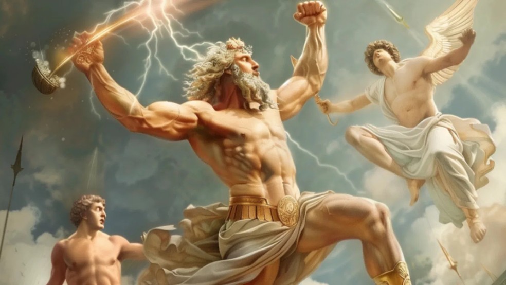 Aquilo que representa o mito de Júpiter retrata aquele que governa o Monte Olimpo. Zeus é filho de Cronos, simbolizado por Saturno, além de Reia — Foto: Reprodução/Shutterstock