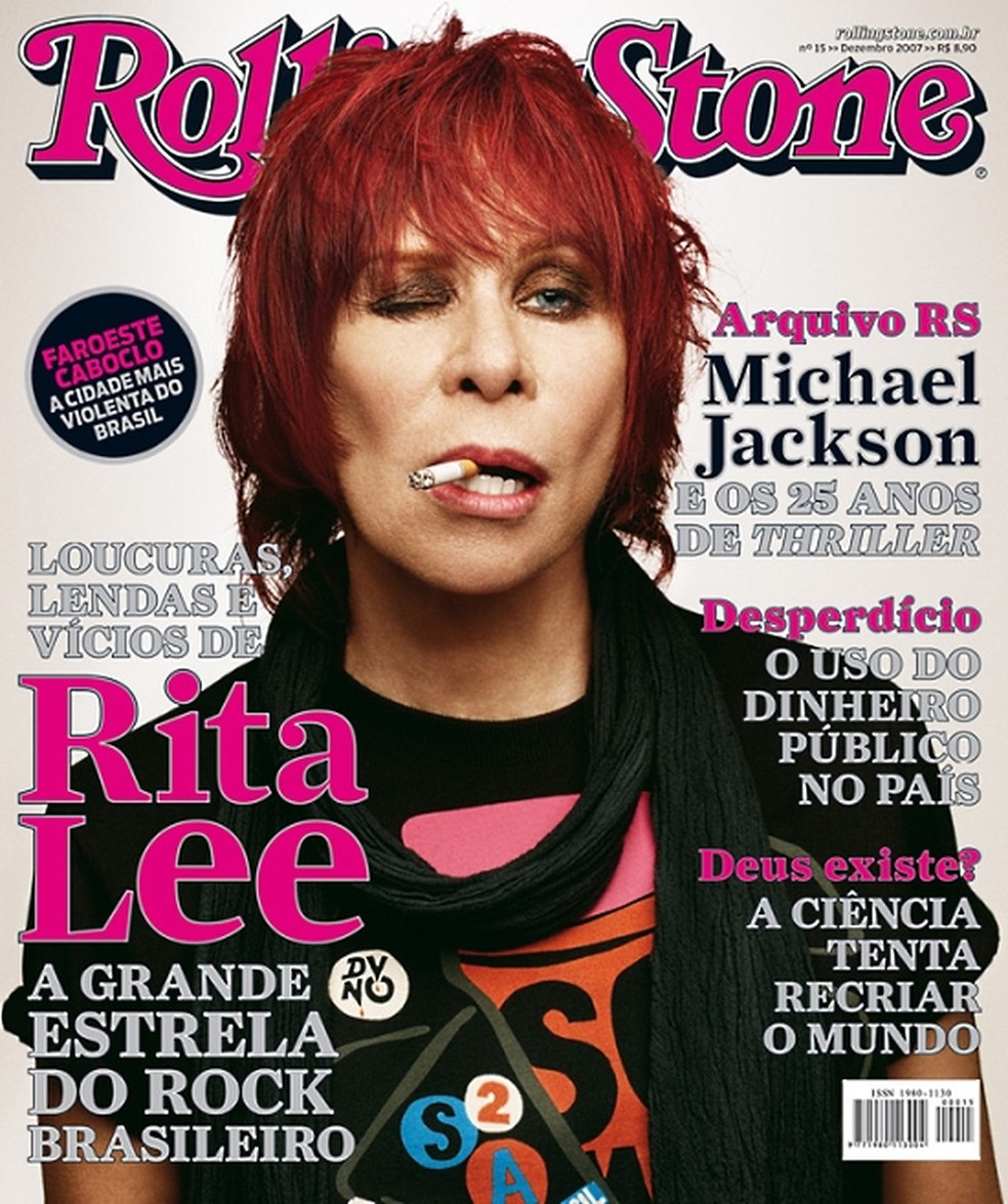 Rita Lee para a Rolling Stone (2007) — Foto: Reprodução