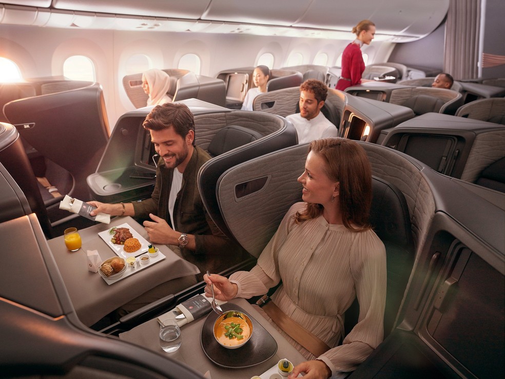 A Crystal Business Class da Turkish Airlines — Foto: Divulgação Turkish Airlines