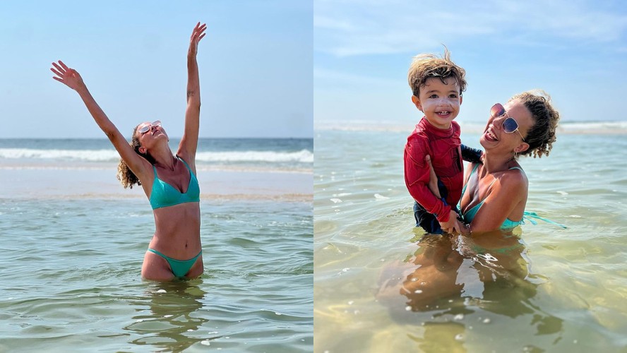 Ex Atriz Mirim Debby Lagranha Abre álbum De Fotos Na Praia Com O Filho 0991