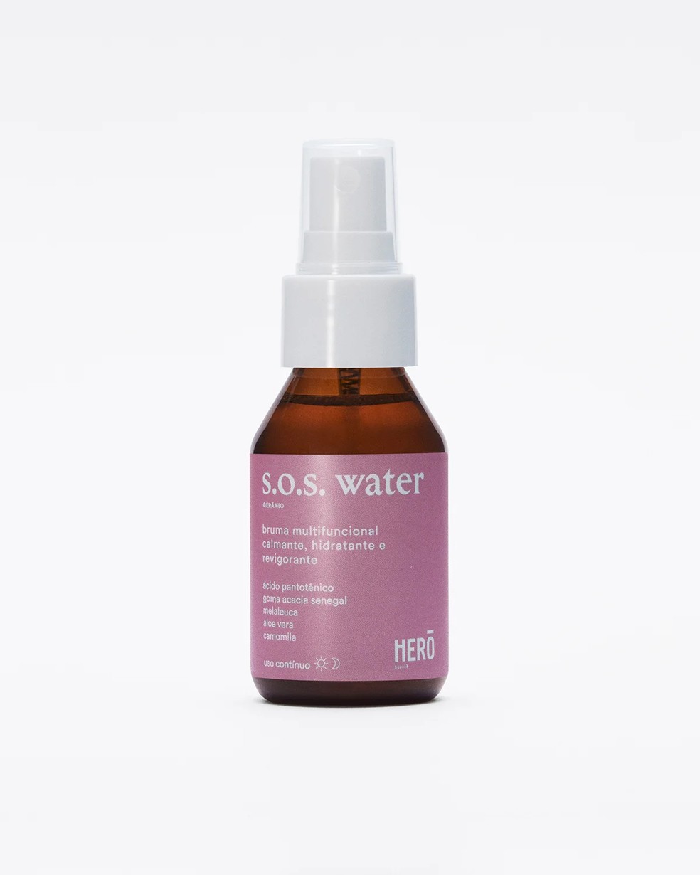 Bruma facial S.O.S Water, Hero Beauty — Foto: Divulgação