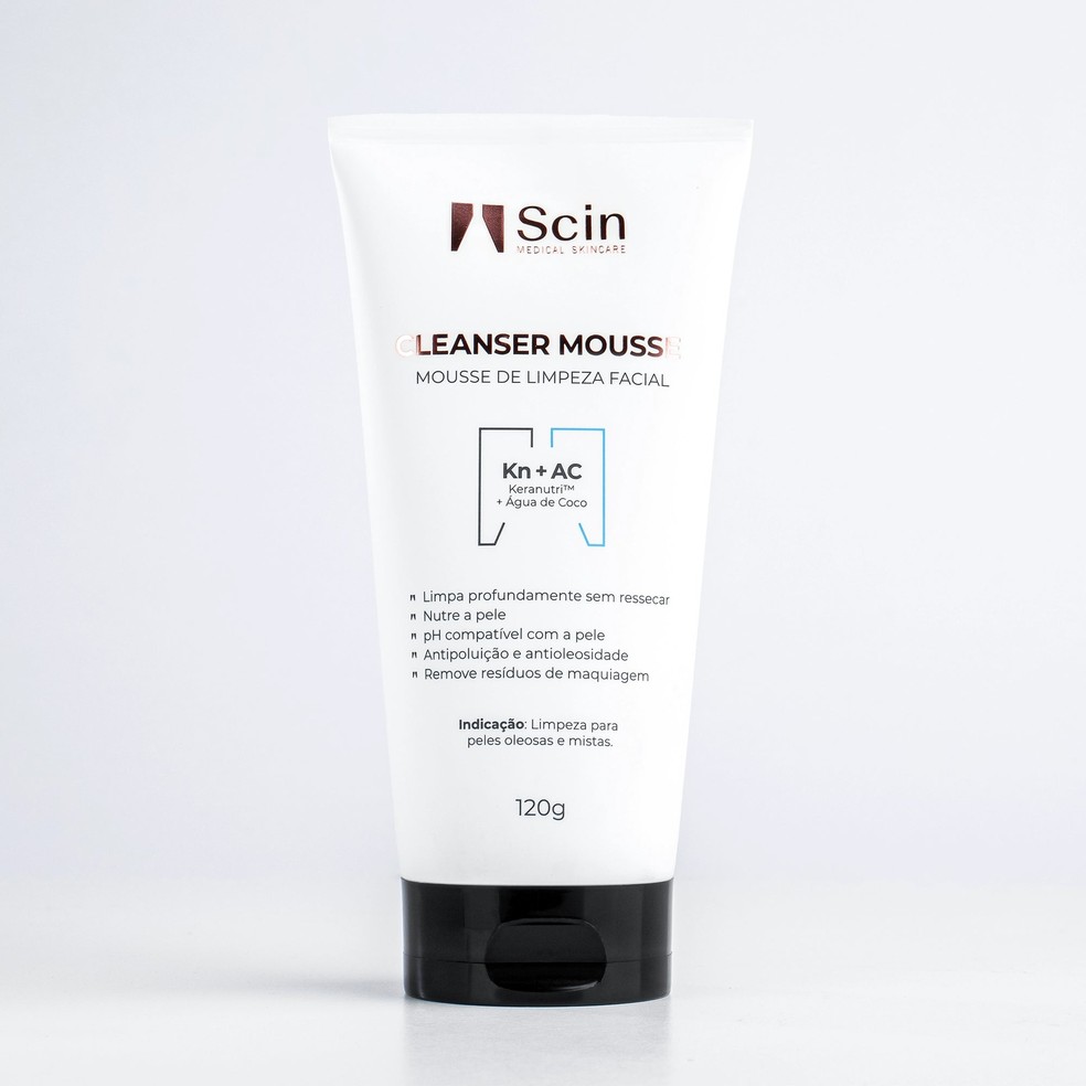 Cleanser Mousse Limpeza Facial Antipoluição, Scin Medical Skincare — R$ 116 — Foto: Reprodução