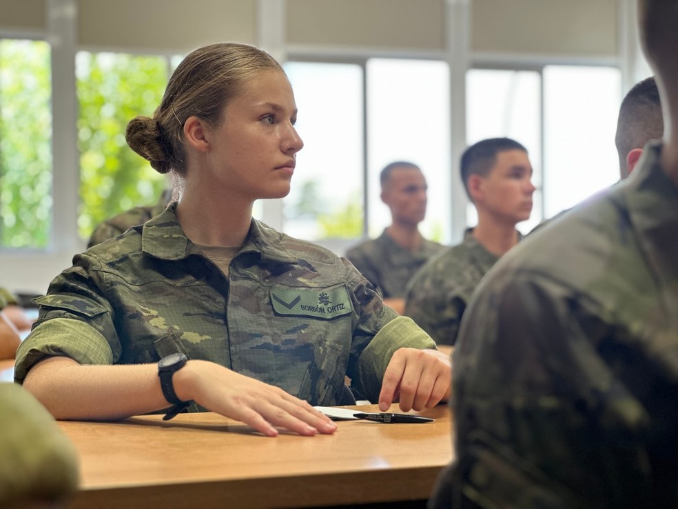 A princesa serviu nos três ramos militares — Foto: © Casa de S.M. el Rey