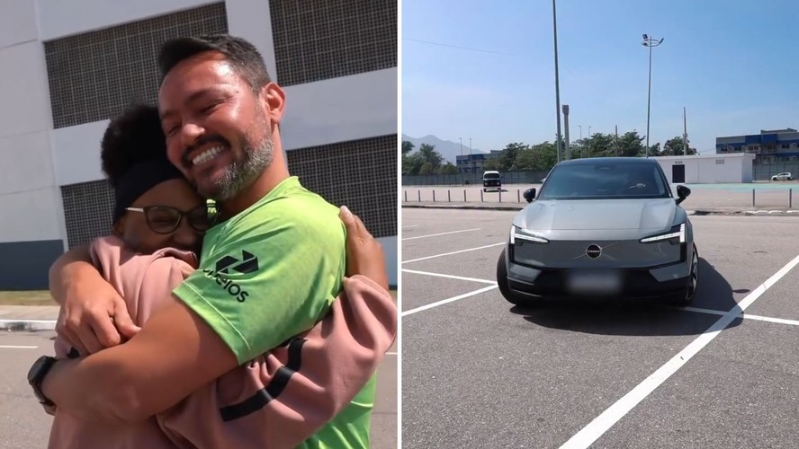 Francisco Porath Neto ganha carro de Rebeca Andrade