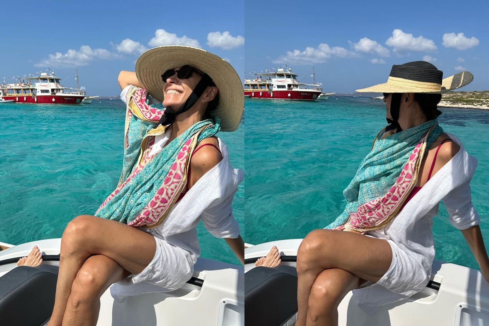 Mônica Martelli abre álbum de fotos na Grécia — Foto: Reprodução/Instagram 