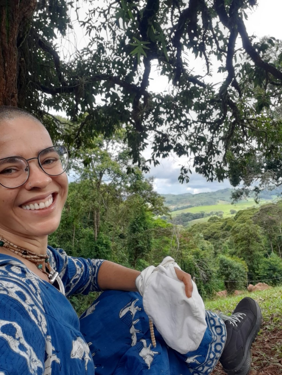 Monja detalha jornada até mudar de vida e decidir seguir princípios do hinduísmo morando em Vrinda Bhumi — Foto: Arquivo pessoal