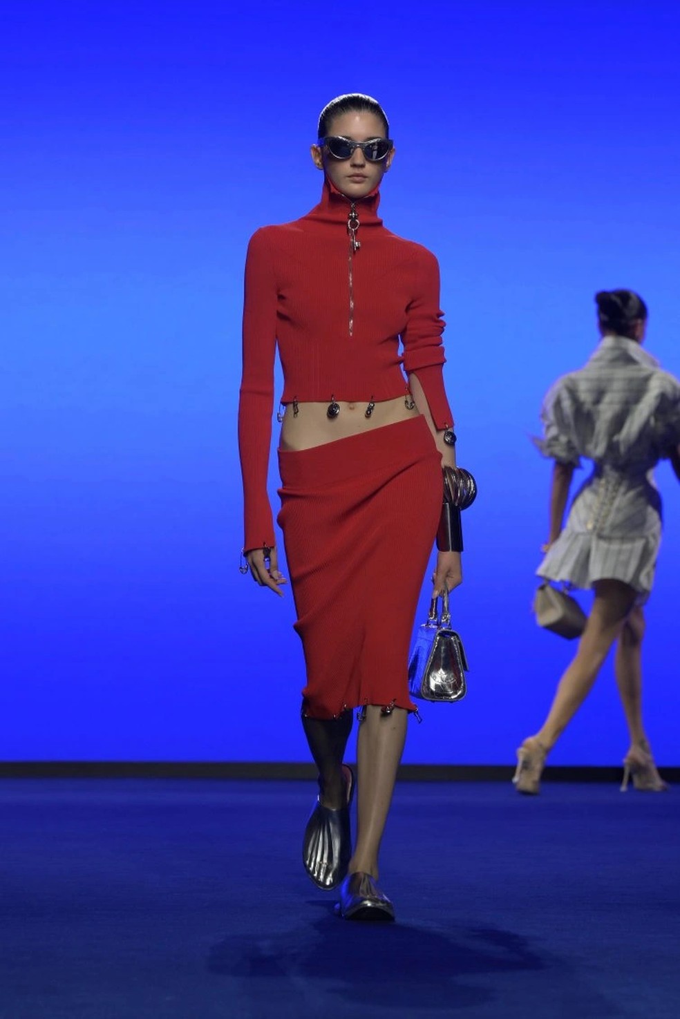 Desfile Schiaparelli, coleção verão primavera 2025, Semana de Moda de Paris — Foto: Divulgação