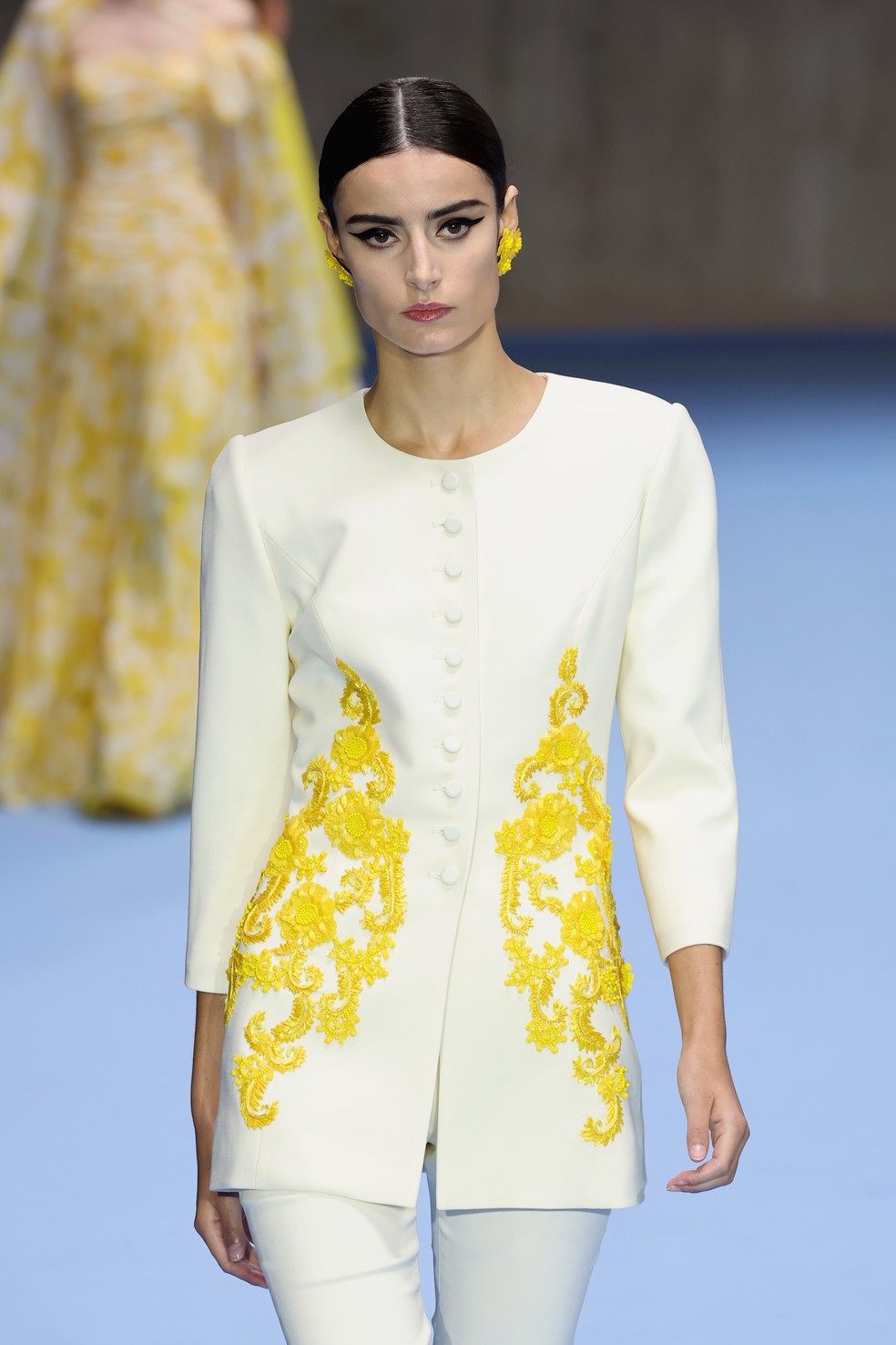 Carolina Herrera SS25 - NYFW — Foto: Giovanni Giannoni/WWD via Getty Images