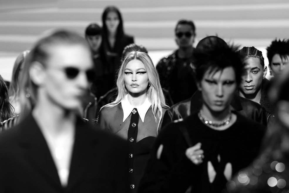 Versace na Semana de Moda de Milão — Foto: Getty Images