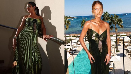 Marina Ruy Barbosa e influenciadora usam vestido igual em casamento; look custa mais de R$ 40 mil