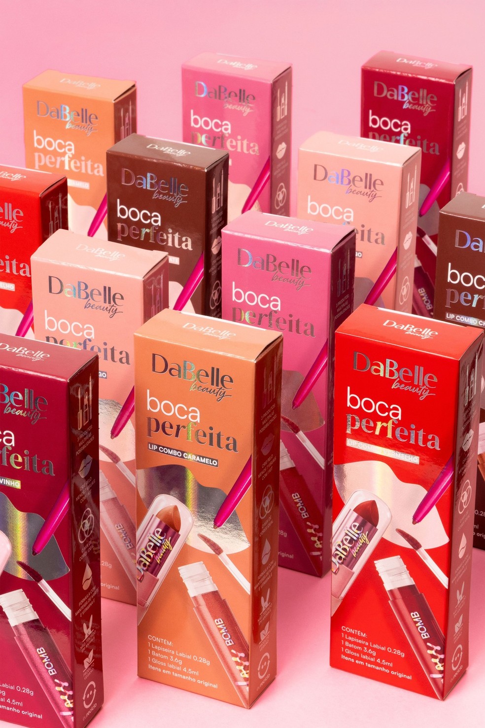 Lip Combo Boca Perfeita, Dalla Makeup, R$89,90 — Foto: Divulgação