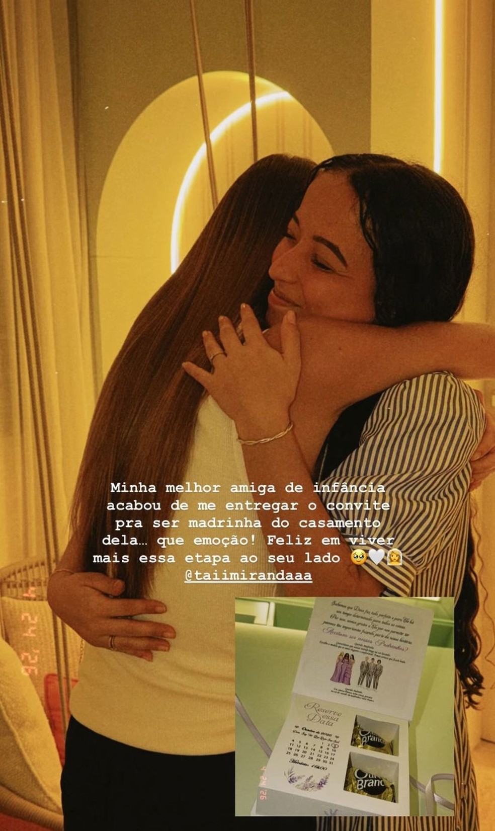 Rafa Justus foi convidada pela primeira vez para ser madrinha de casamento — Foto: Reprodução/Instagram