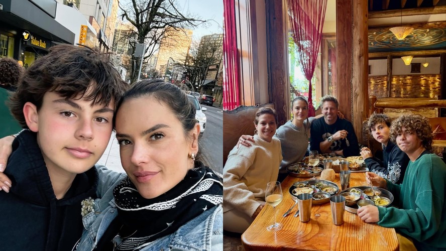 Alessandra Ambrosio posta registro raro com o filho, Noah, e web se surpreende com crescimento do garoto