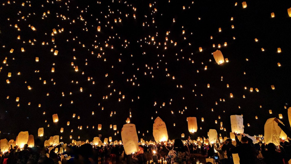 O Festival de Lanternas marca a época de festividades na Ásia. — Foto: Reprodução/China2Brazil