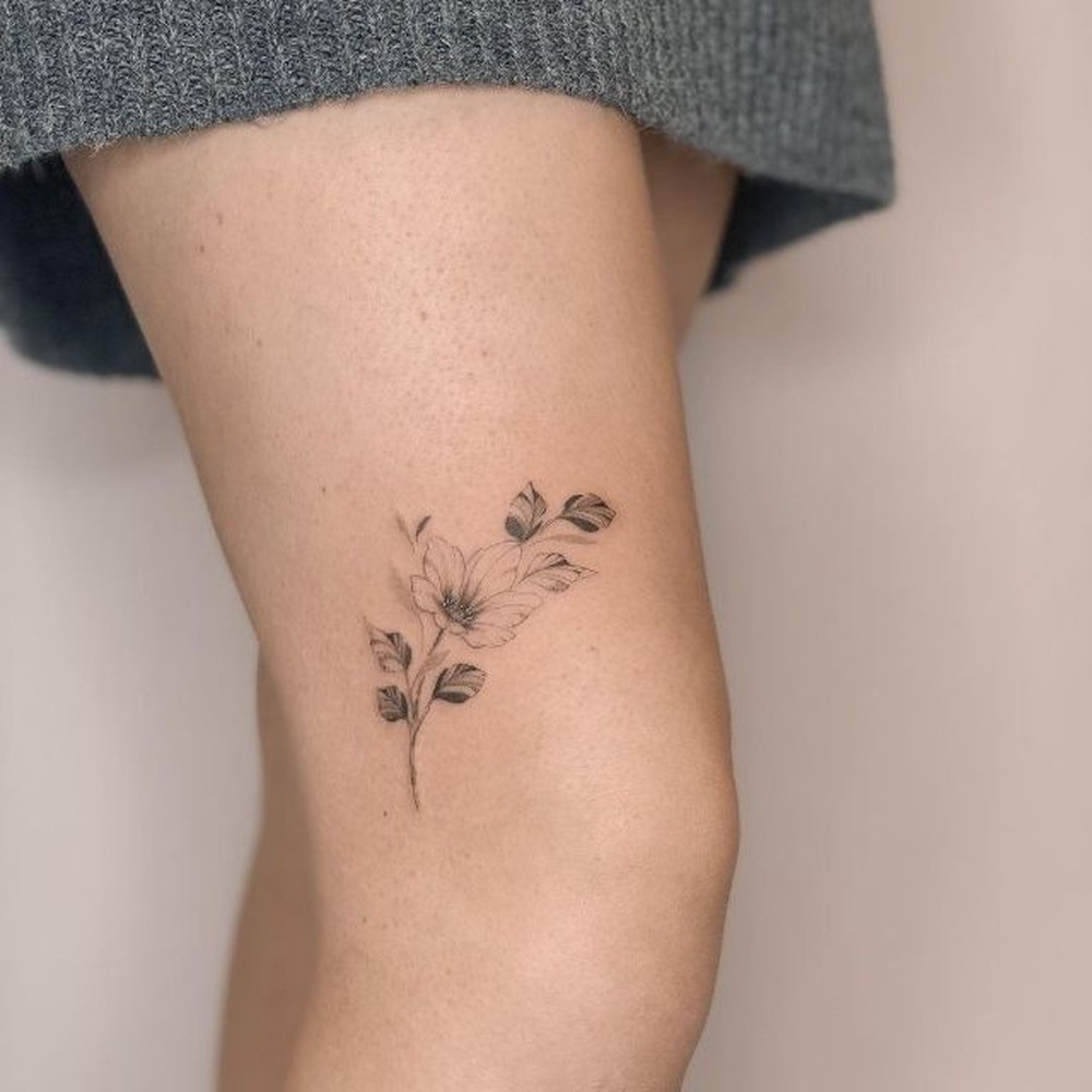 Tatuagem feminina no joelho é bonito? Veja 62 inspirações que mostram ...