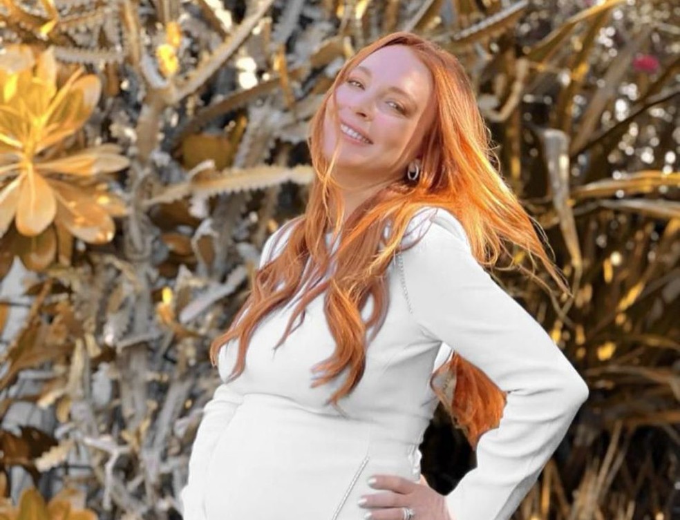 Lindsay Lohan grávida — Foto: Reproduão/Instagram
