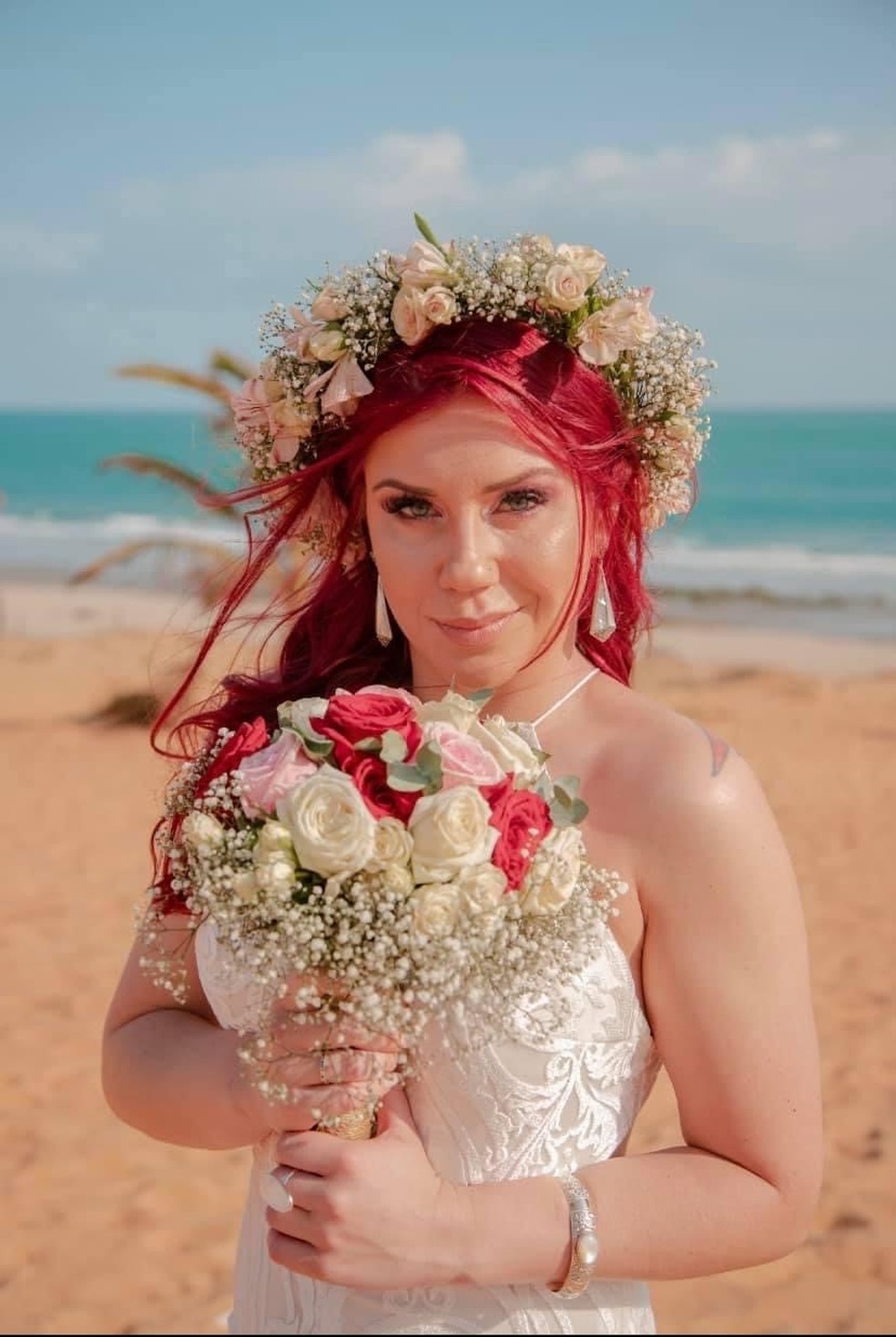 Miriam não se considerava romântica e nem tinha o sonho de casar — Foto: Arquivo Pessoal