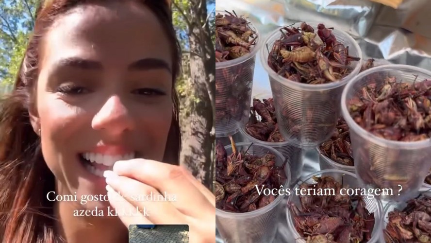 Key Alves experimenta comer inseto no México e conta o que achou: 'Teriam  coragem?