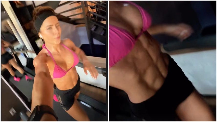Jade Picon impressiona ao mostrar corpo durante treino pesado e