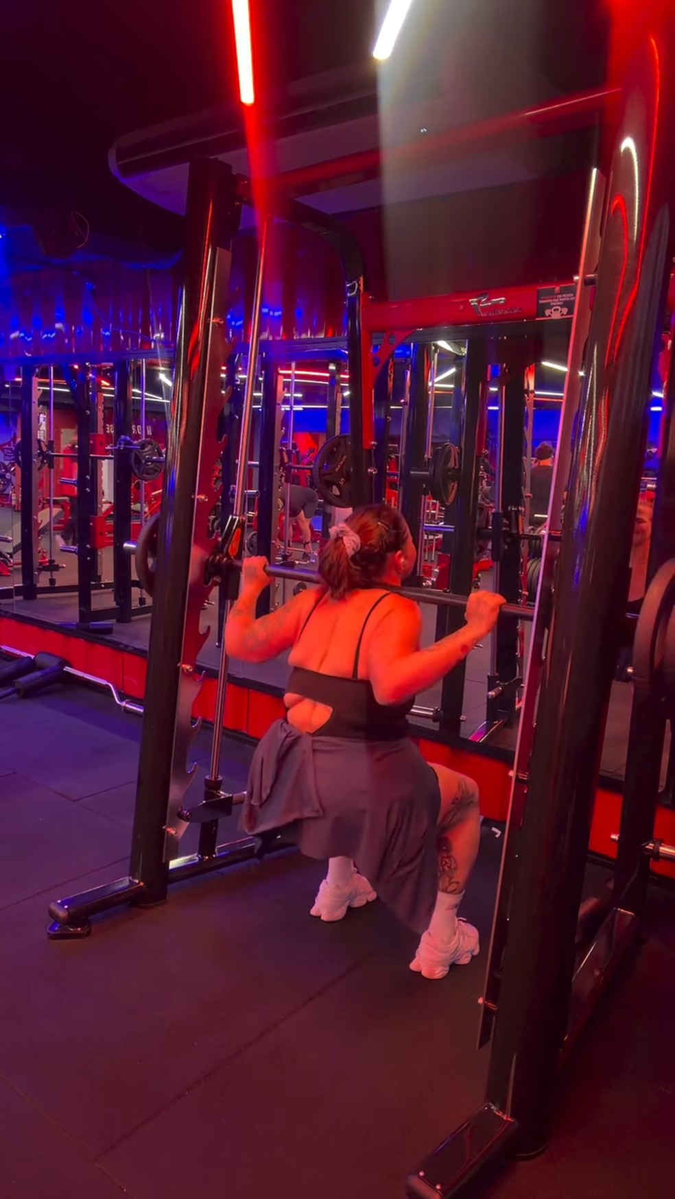 Thais Carla mostra treino na academia e comemora: 'Muita energia' — Foto: Reprodução/ Instagram