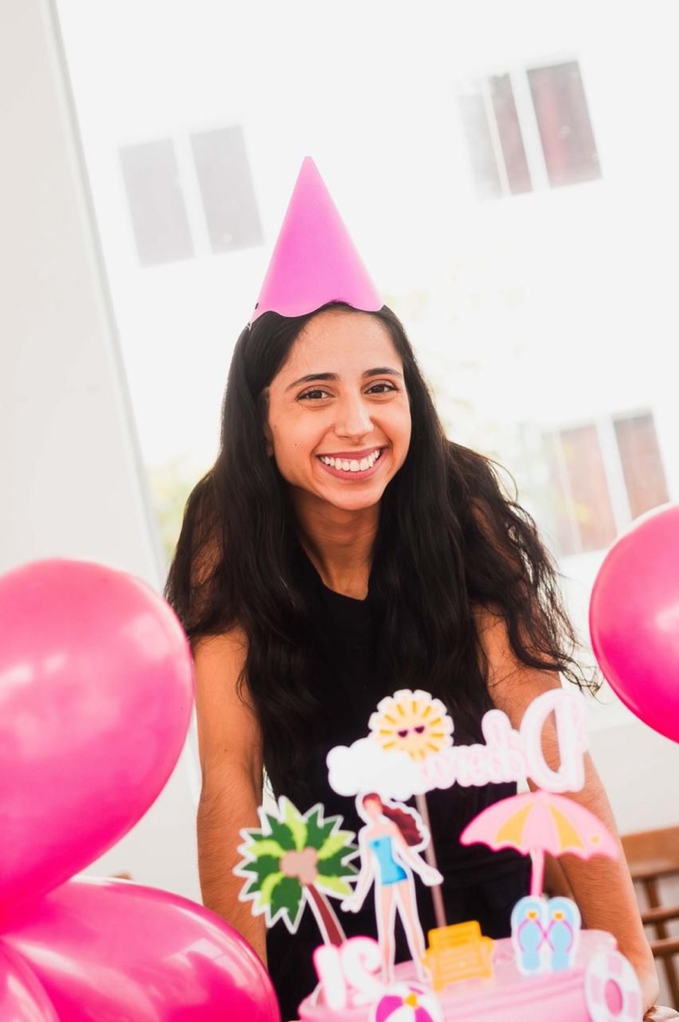 Último aniversário de Débora antes do acidente — Foto: Arquivo Pessoal