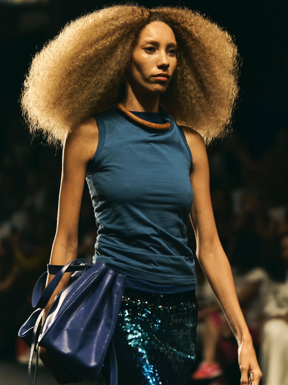 Beleza do desfile de Angela Brito, na RioFW — Foto: Reprodução/Instagram @riofwoficial