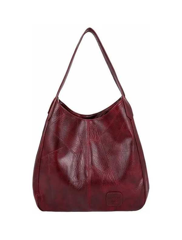 Bolsa Feminina Couro Retrô Wine