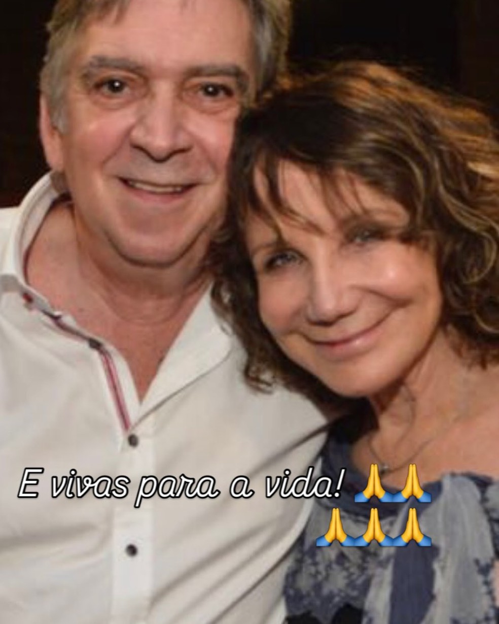 Atriz casada com Guto Graça Mello desabafou antes da morte do músico: 'Sonhando com sua volta' — Foto: Reprodução/ Instagram