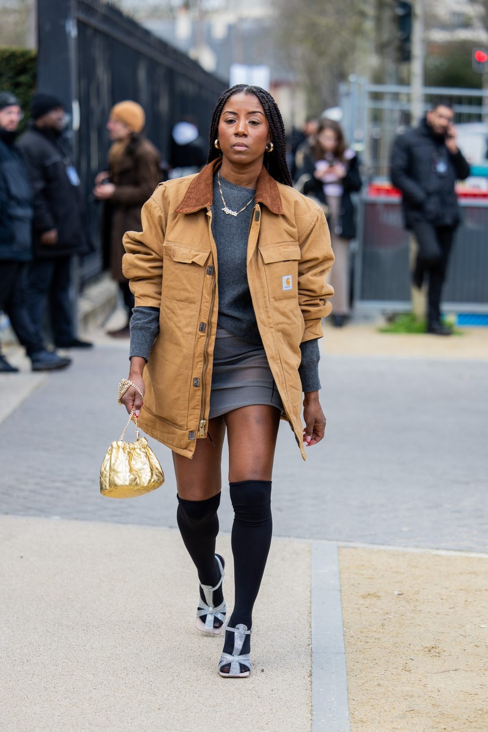 Jaqueta 'barn' é o modelo mais quente da estação — Foto: Getty Images