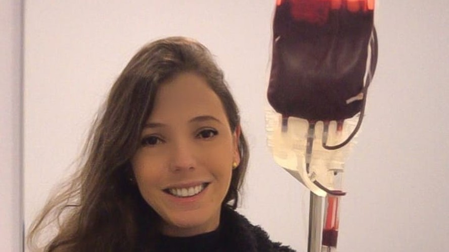 Valeria Gurski precisa receber sangue a cada 21 dias para viver