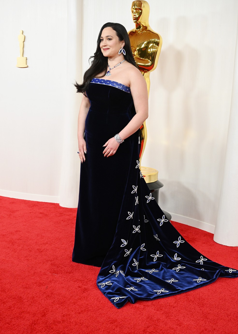 Lily Gladstone no Oscar 2024 — Foto: Getty Images