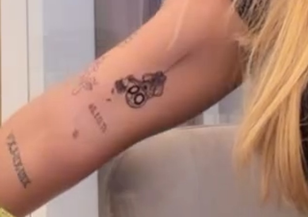Tatuagem de Virginia — Foto: Reprodução/ Divulgação