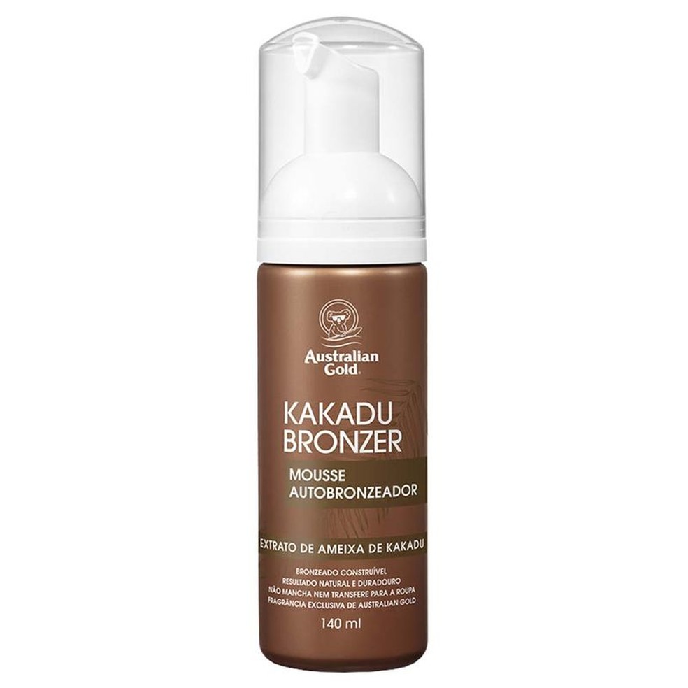 1. Mousse Autobronzeador Kakadu Bronzer, Australian Gold — R$ 116,99 — Foto: Reprodução