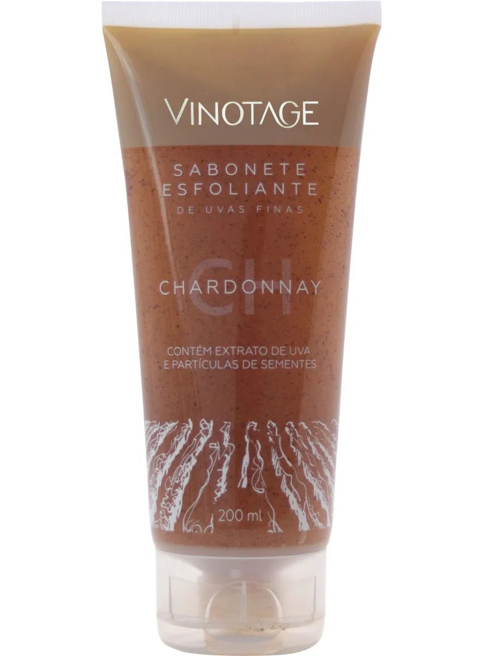 Vinotage Sabonete Líquido Esfoliante Corporal Chardonnay — Foto: Divulgação