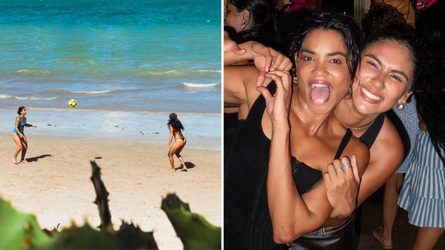Lucy Alves assume namoro com influenciadora e troca declarações: 'Como é bom dividir a vida com você'