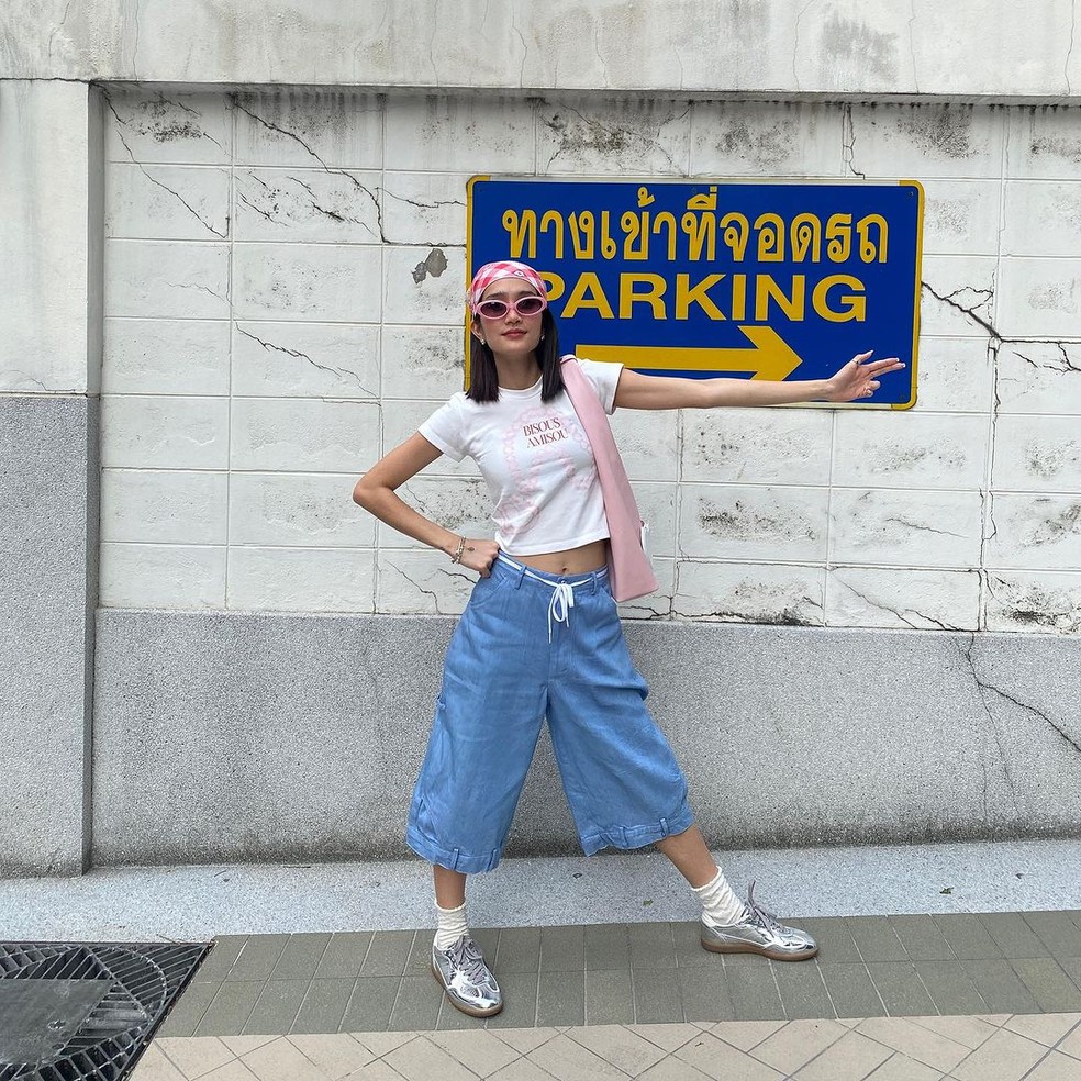 Pantalona capri — Foto: Reprodução/Instagram @loog._.mai