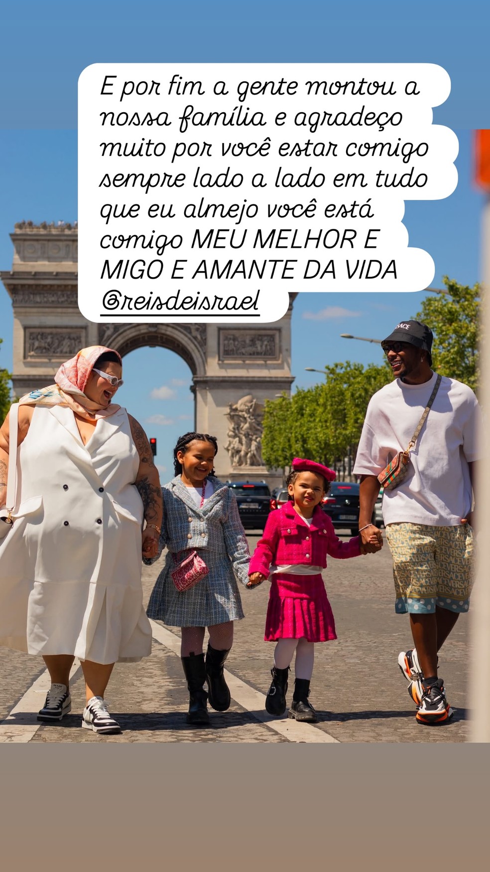 Thais Carla comemora aniversário do marido e relembra foto do primeiro encontro: 'Homem da minha vida' — Foto: Reprodução/Instagram