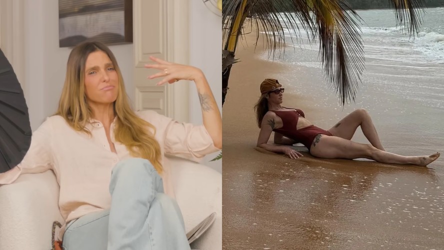 Fernanda Lima admite insegurança com a barriga após parto de 3 filhos