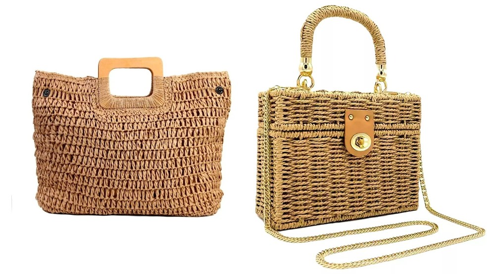 Bolsa De Palha Chic