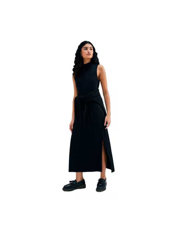 Vestido midi canelado Hering Casa Natal