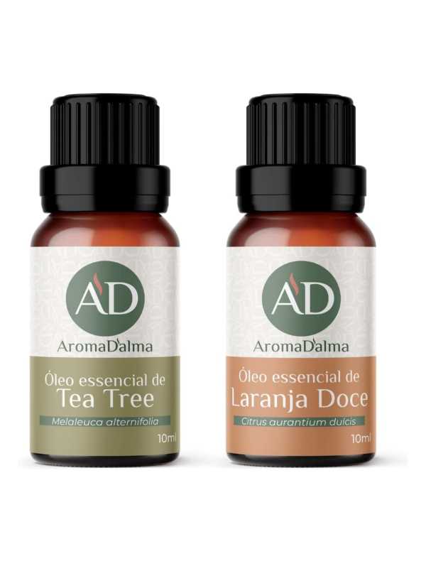 Kit Óleo Essencial Laranja Doce e Melaleuca