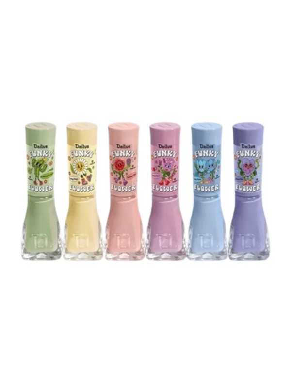 KIT Dailus Esmalte Funky Flower Tons Pastéis