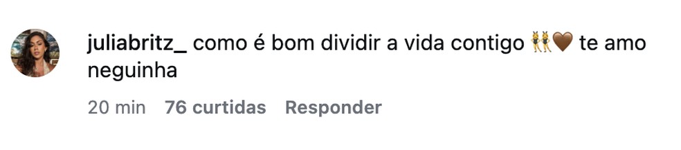 Lucy Alves assume namoro com influenciadora e troca declarações: 'Como é bom dividir a vida com você' — Foto: Reprodução/ Instagram