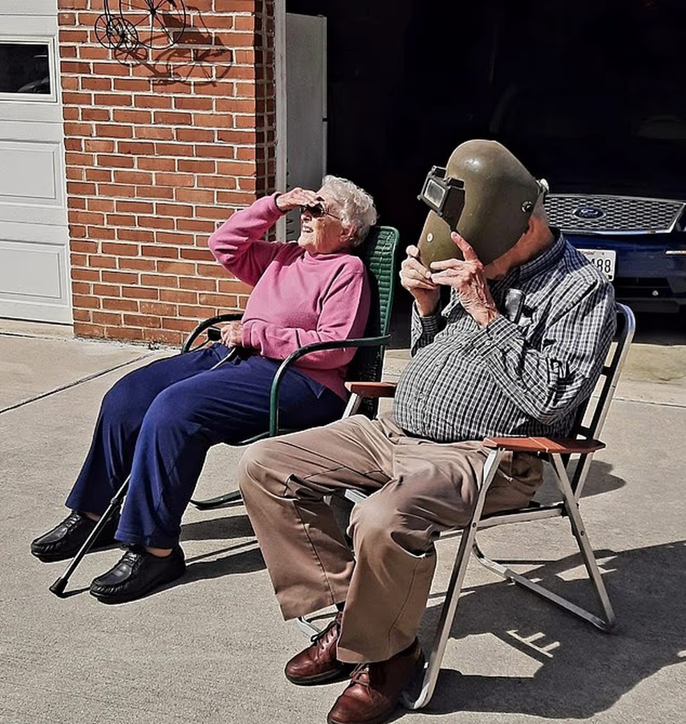 'Escolheram partir juntos', diz a neta do casal — Foto: Reprodução