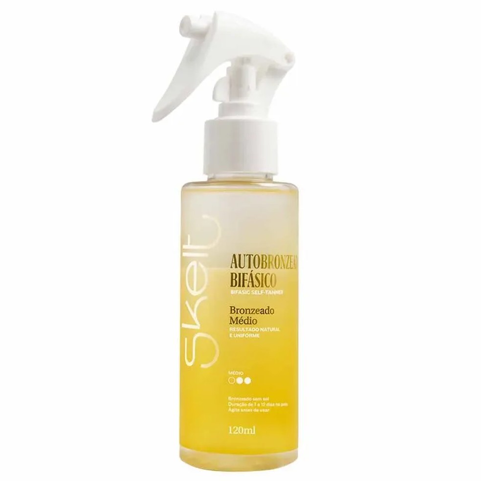 5. Autobronzeador Bifásico, Skelt — R$ 99,90 — Foto: Reprodução