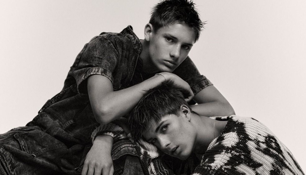 João e Francisco Hilbert estreiam como modelos ao 16 anos — Foto: Divulgação