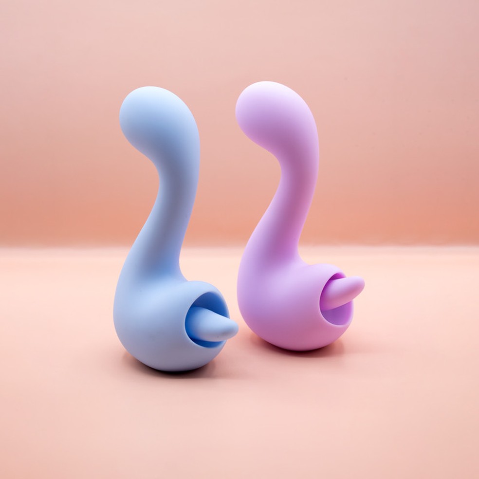 Vibrador com língua My Dino Licker, de INTT Toys (R$ 395,91) — Foto: Divulgação